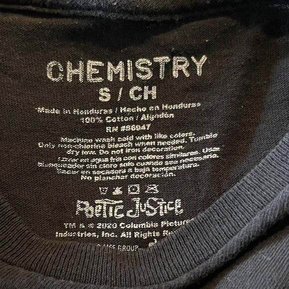 Tupac 2PAC Poetic Justice Black Shirt Size S Graphic Tee - Picture 5 of 5